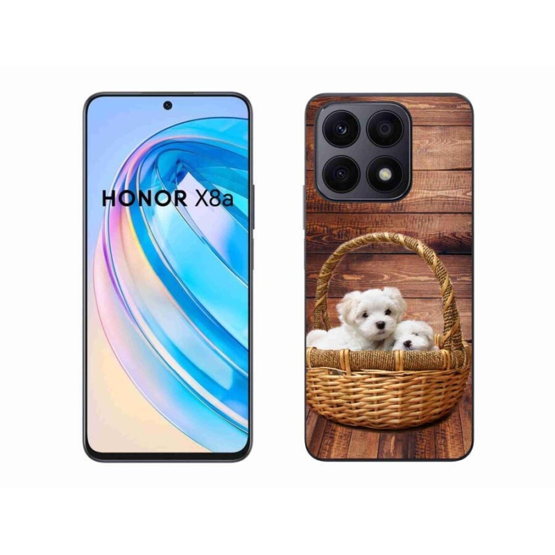 Zselés borítás mmCase a Honor X8a számára - kölyökkutyák