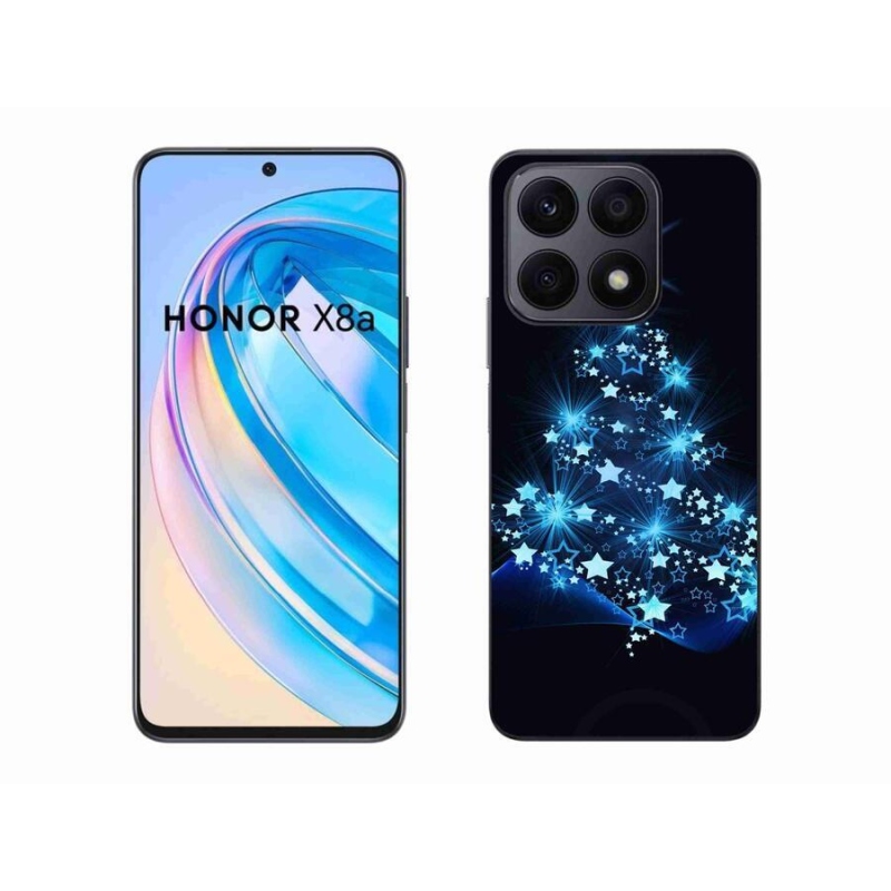 Zselés borítás mmCase a Honor X8a számára - karácsonyfa