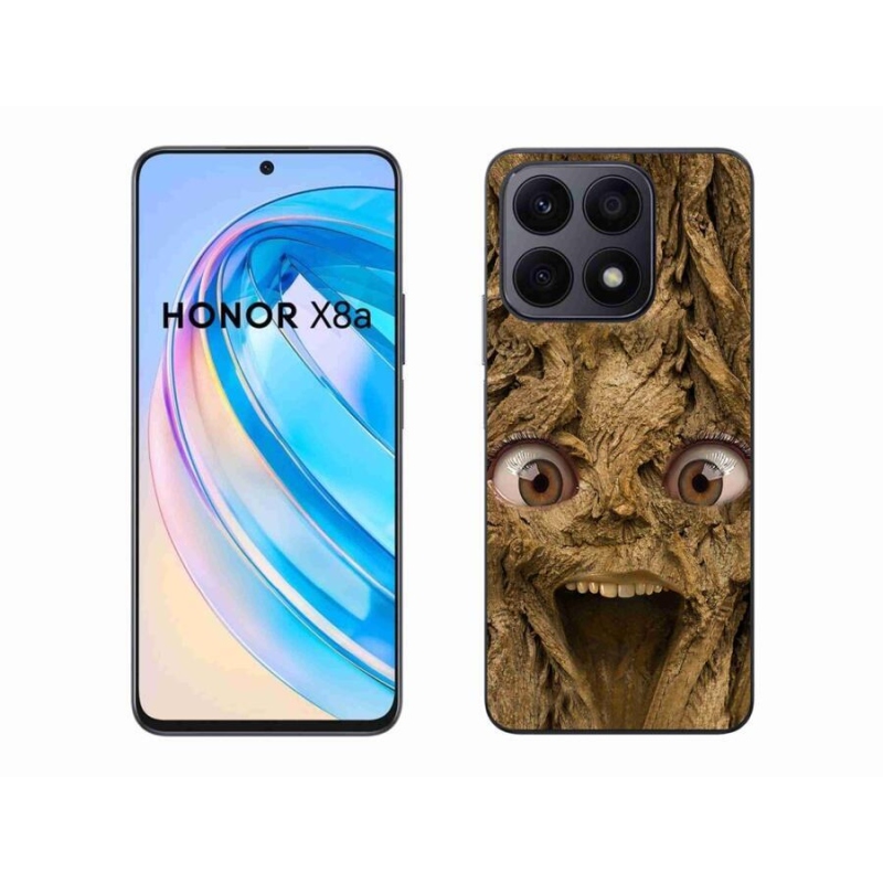 Gél borító mmCase a Honor X8a számára - boldog fa szemekkel