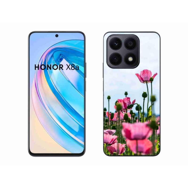 Zselés borítás mmCase a Honor X8a készülékhez - mákvirág