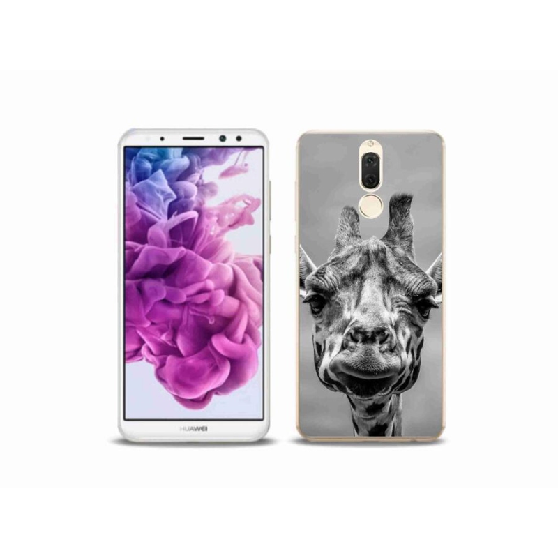 Zselés borítás mmCase a Huawei Mate 10 Lite készülékhez - fekete-fehér zsiráf