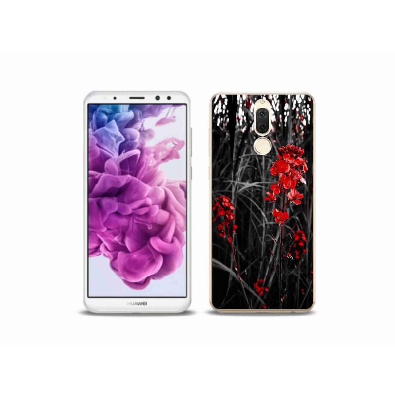 Gél borítás mmCase a Huawei Mate 10 Lite készülékhez - piros növény