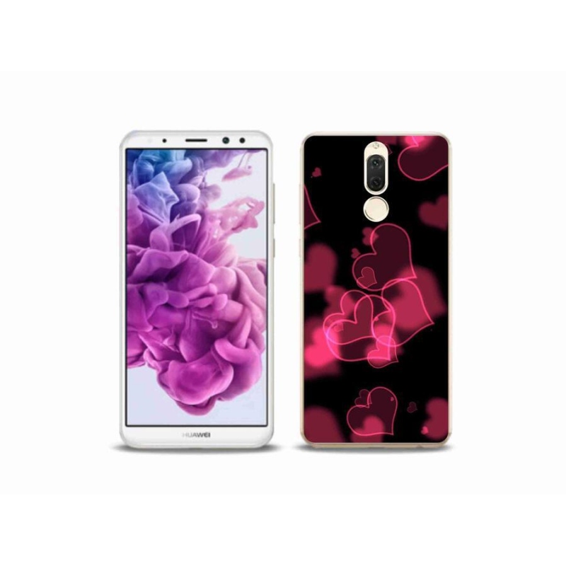 Gél borítás mmCase a Huawei Mate 10 Lite készülékhez - piros szívek