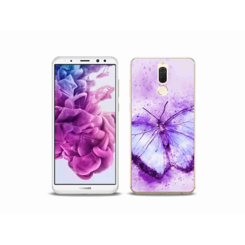 Gél borítás mmCase a Huawei Mate 10 Lite készülékhez - lila pillangó
