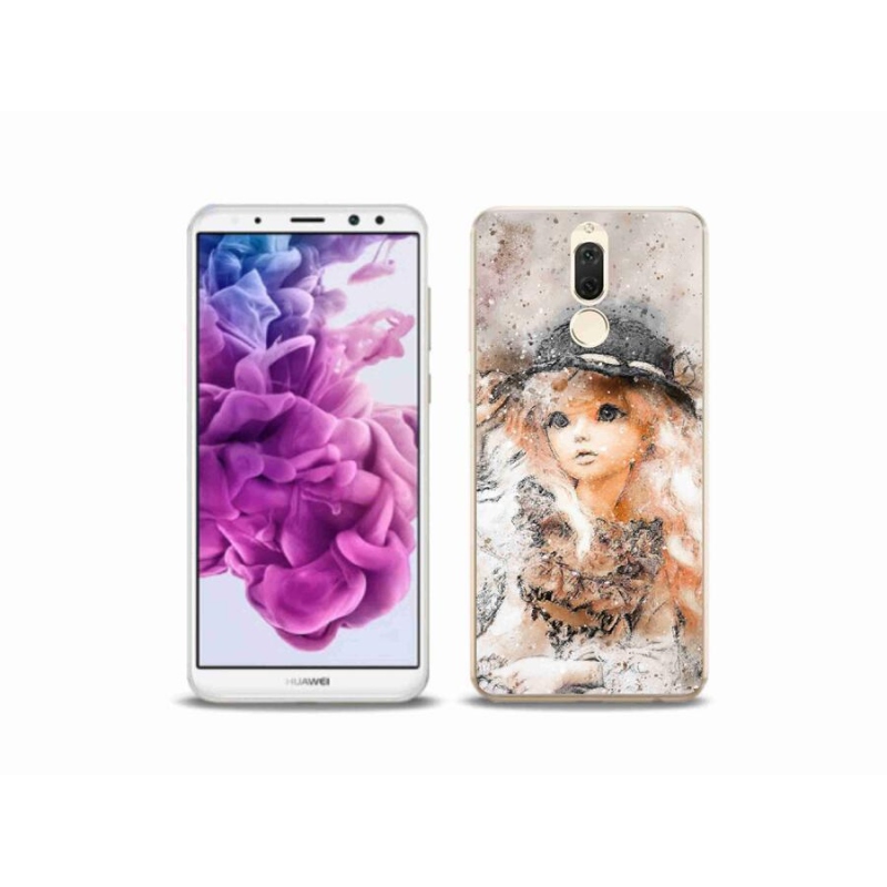 Gél borítás mmCase mobil Huawei Mate 10 Lite - lány kalapos sapkával