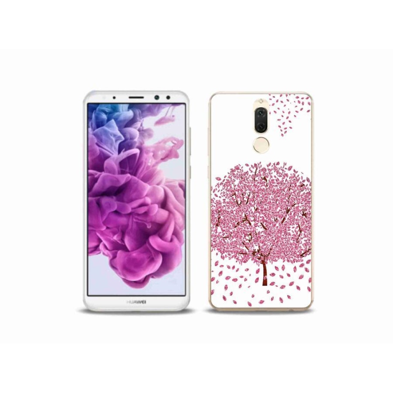 Gél borítás mmCase mobil Huawei Mate 10 Lite - rajzfilm fa levelekkel