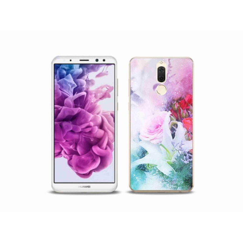 Gél borító mmCase a mobil Huawei Mate 10 Lite - virágok 4