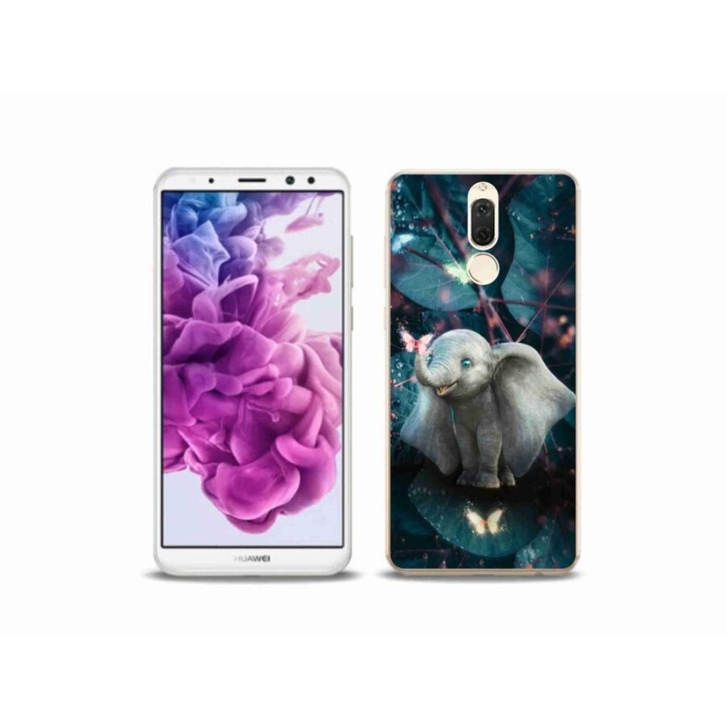 Gél borítás mmCase a mobil Huawei Mate 10 Lite készülékhez - aranyos elefánt