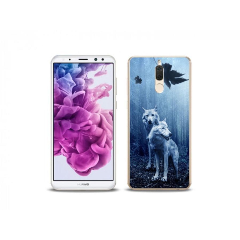 Gél borítás mmCase a mobil Huawei Mate 10 Lite készülékhez - farkasok az erdőben