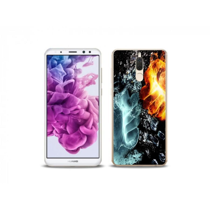 Gél borítás mmCase a Huawei Mate 10 Lite számára - víz és tűz