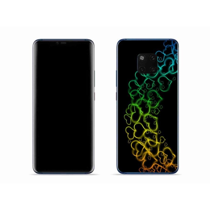 Gél borítás mmCase a mobil Huawei Mate 20 Pro készülékhez - színes szívek