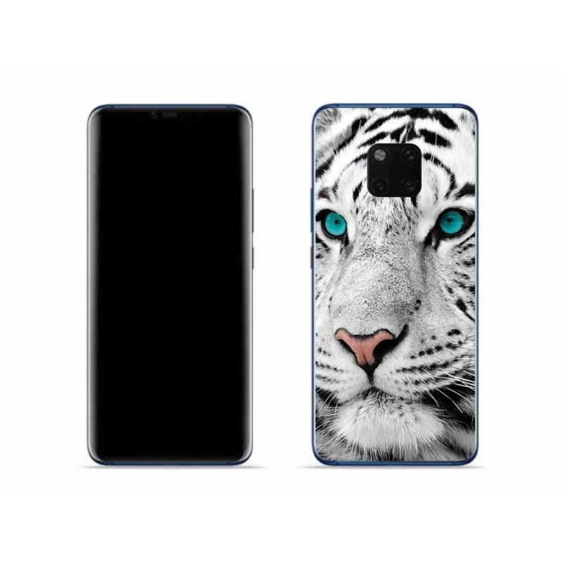 Gél borítás mmCase a Huawei Mate 20 Pro készülékhez - fehér tigris