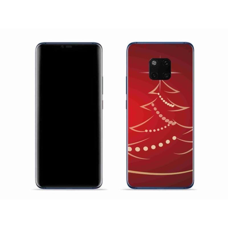 Gél borítás mmCase a Huawei Mate 20 Pro számára - karácsonyfa karikatúra