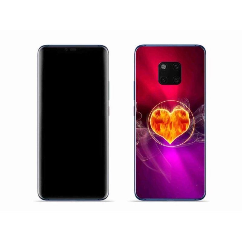 Gél borítás mmCase a mobil Huawei Mate 20 Pro készülékhez - tüzes szív