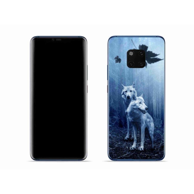 Gél borítás mmCase mobil Huawei Mate 20 Pro - farkasok az erdőben