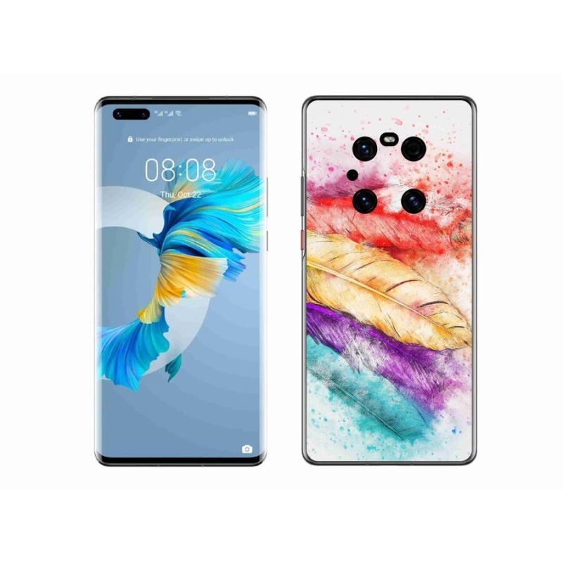Gél borítás mmCase mobil Huawei Mate 40 Pro - színes toll