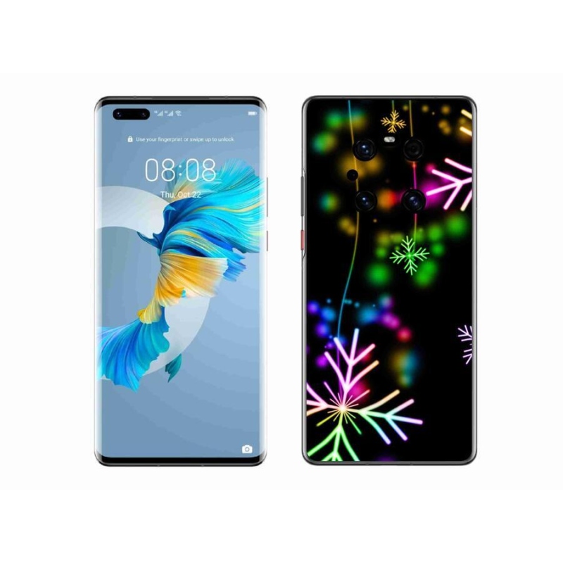 Zselés borítás mmCase mobil Huawei Mate 40 Pro - színes pelyhekhez