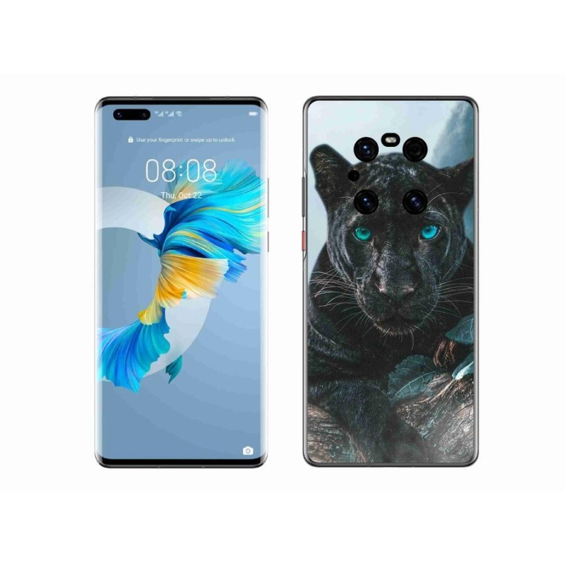 Gél borítás mmCase a Huawei Mate 40 Pro készülékhez - fekete párduc