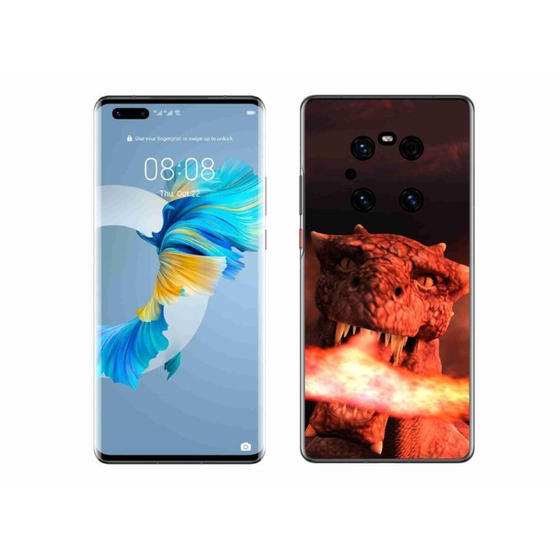 Zselés borítás mmCase mobil Huawei Mate 40 Pro - sárkány