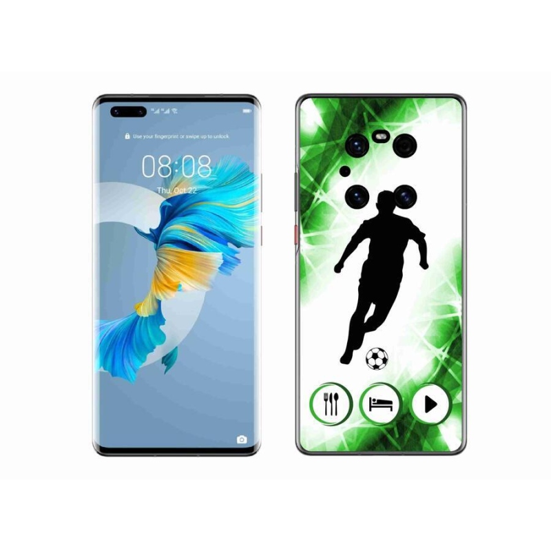 Gél borítás mmCase a Huawei Mate 40 Pro számára - focista
