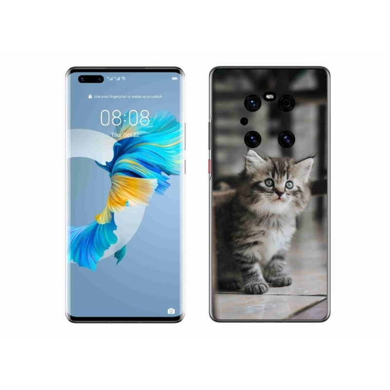 Gél borítás mmCase a Huawei Mate 40 Pro készülékhez - cica
