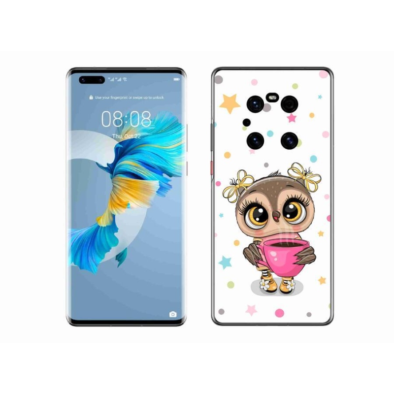 Gél borítás mmCase a Huawei Mate 40 Pro készülékhez - rajzfilm bagoly