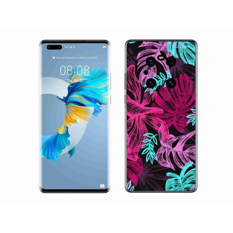 Gél borító mmCase a mobil Huawei Mate 40 Pro - virágok 1
