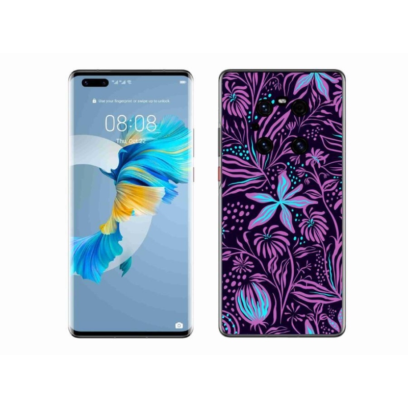 Gél borító mmCase a mobil Huawei Mate 40 Pro - virágok 2