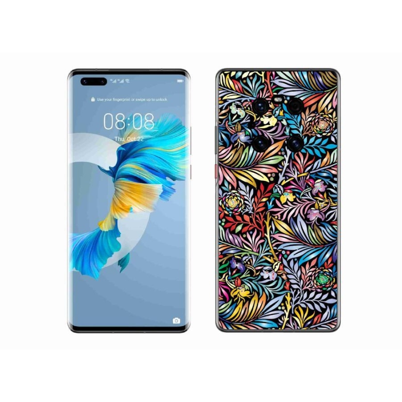 Gél borító mmCase a mobil Huawei Mate 40 Pro - virágok 5