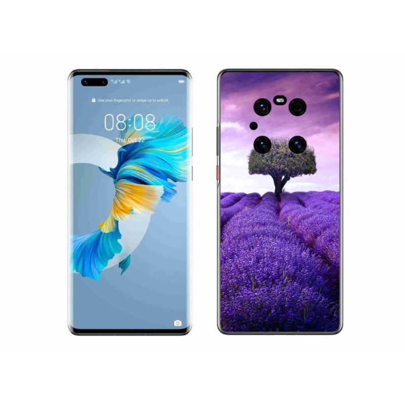 Zselés borítás mmCase a Huawei Mate 40 Pro készülékhez - levendula rét