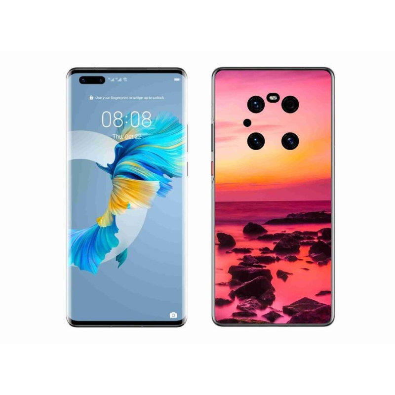 Gél borítás mmCase a Huawei Mate 40 Pro számára - tenger és ragyogás
