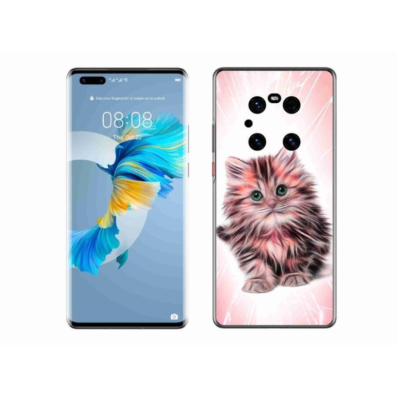 Gél borító mmCase a mobil Huawei Mate 40 Pro készülékhez - aranyos cica
