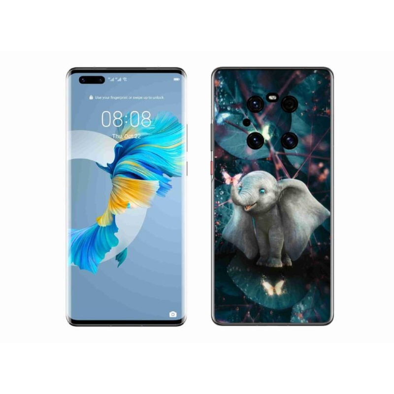 Gél borító mmCase a mobil Huawei Mate 40 Pro készülékhez - aranyos elefánt