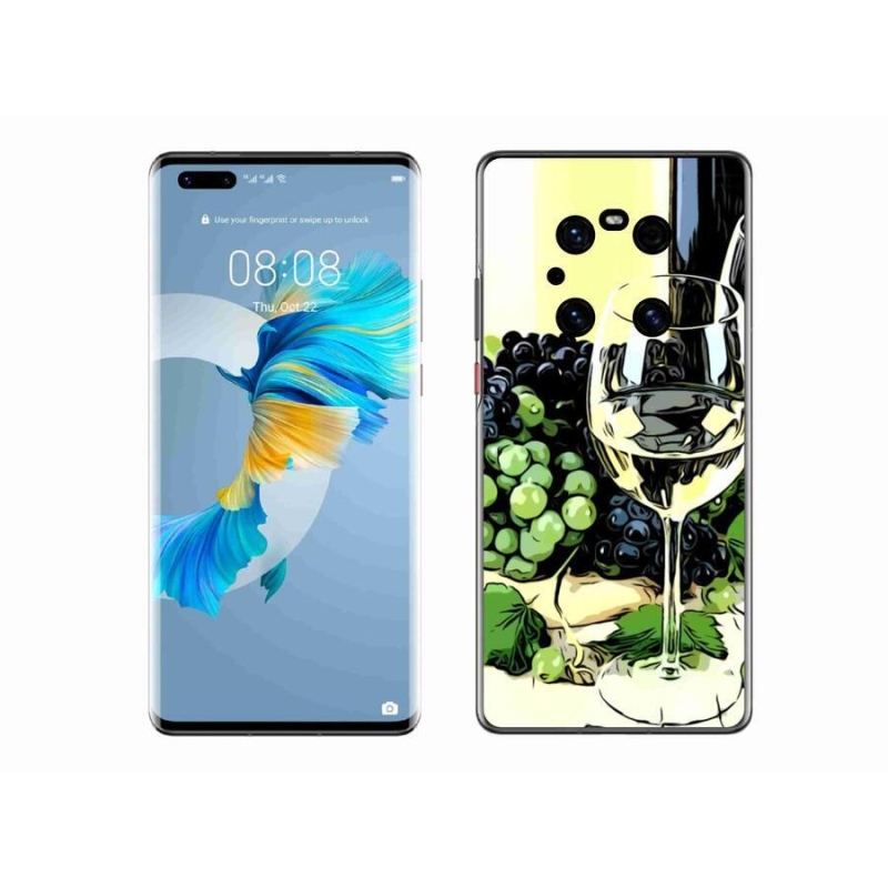 Gél borító mmCase a mobil Huawei Mate 40 Pro - pohár borhoz