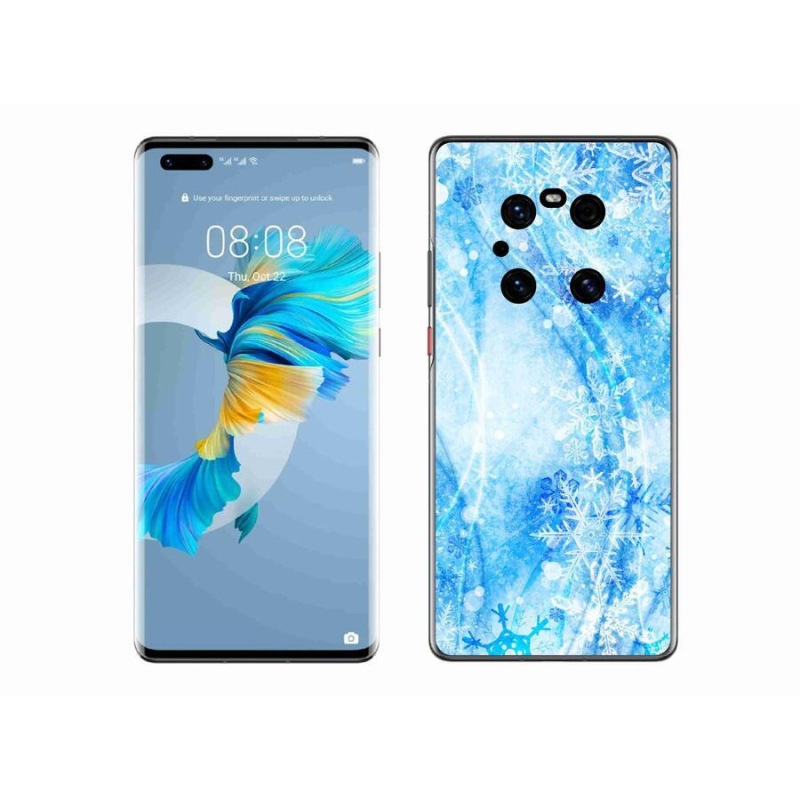 Gél borítás mmCase a Huawei Mate 40 Pro készülékhez - hópelyhek
