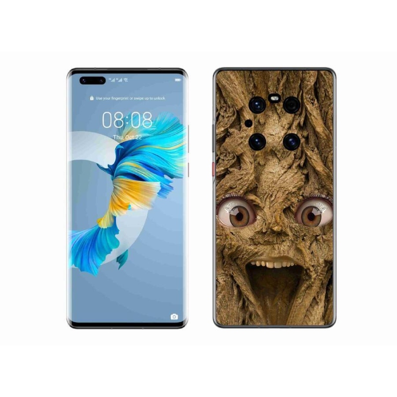 Gél borítás mmCase a Huawei Mate 40 Pro számára - vidám fa szemekkel
