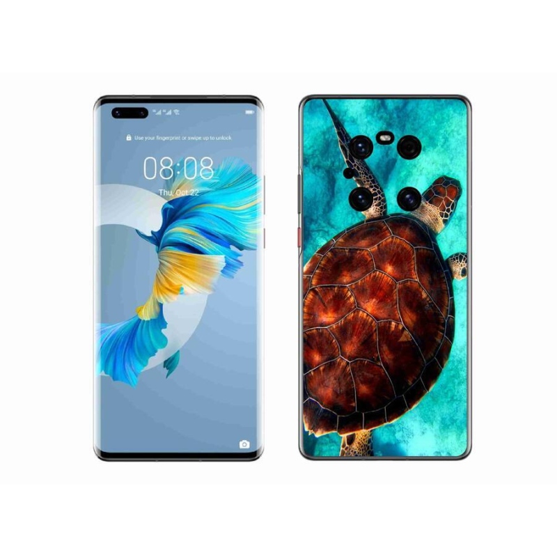 Zselés borítás mmCase mobil Huawei Mate 40 Pro - teknősbéka