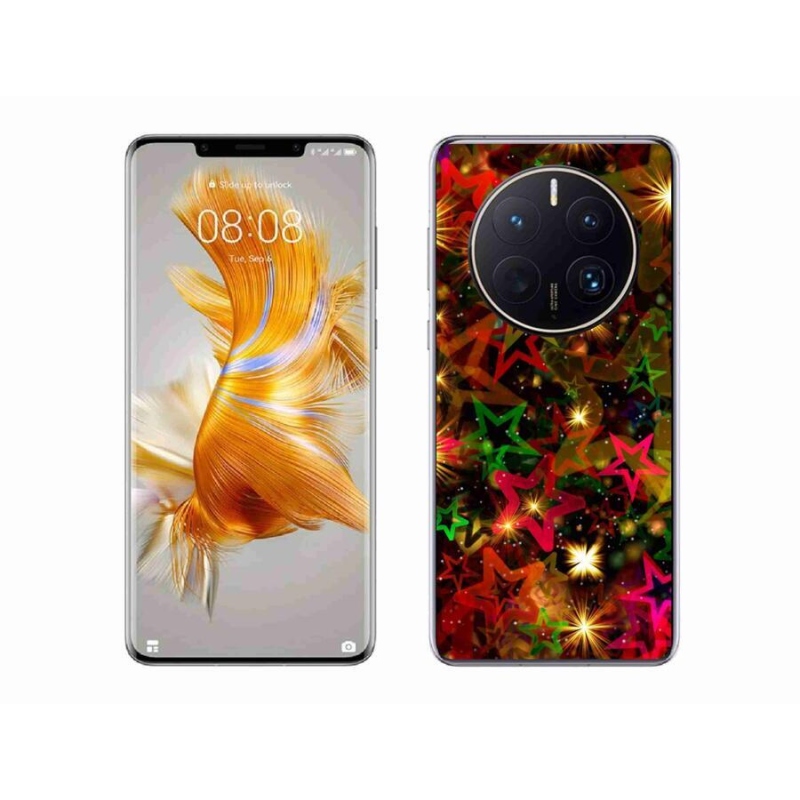 Gél védőhuzat mmCase a mobil Huawei Mate 50 Pro készülékhez - színes csillagok
