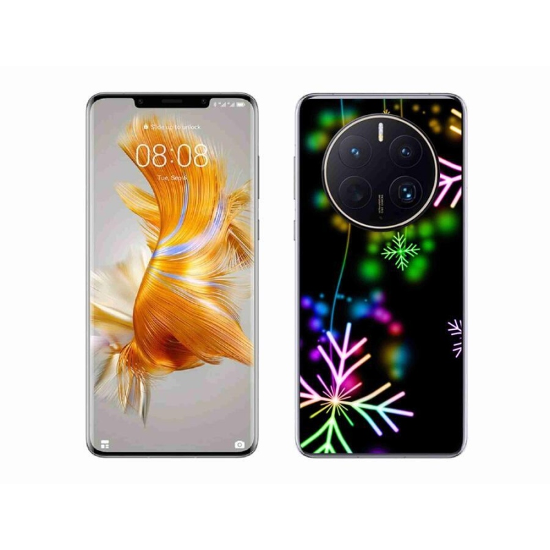 Zselés borítás mmCase mobil Huawei Mate 50 Pro - színes pelyhekhez