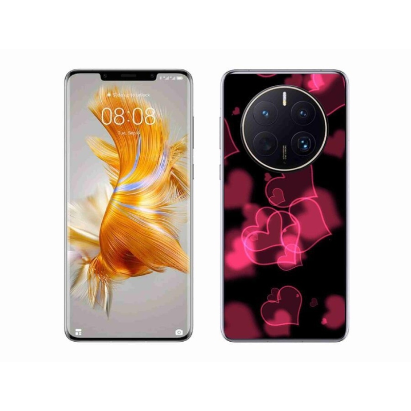 Gél borítás mmCase a Huawei Mate 50 Pro készülékhez - piros szívek
