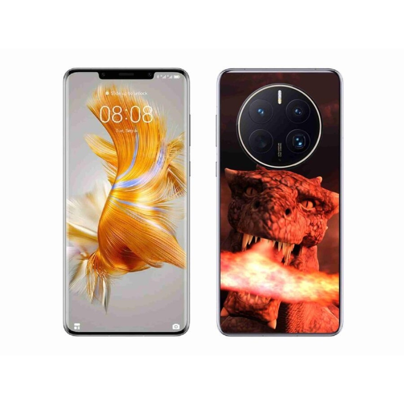 Zselés borítás mmCase a mobil Huawei Mate 50 Pro - sárkányhoz