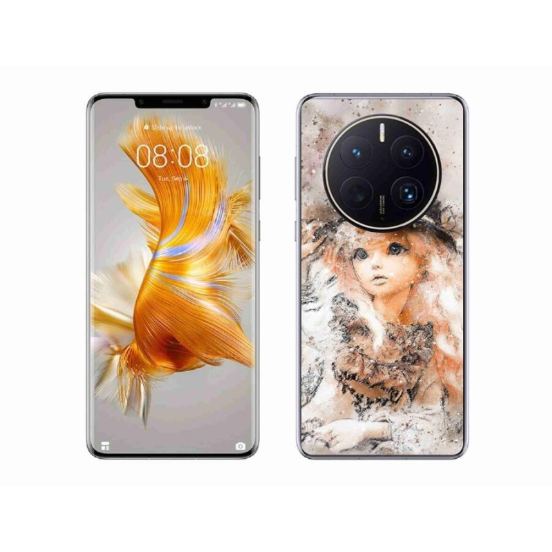 Gél borító mmCase a mobil Huawei Mate 50 Pro - lány kalapos sapkával