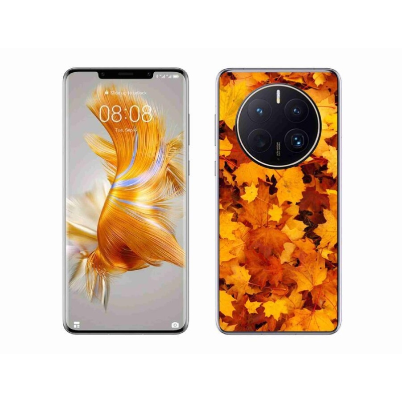 Gél borítás mmCase a Huawei Mate 50 Pro számára - juharlevelek