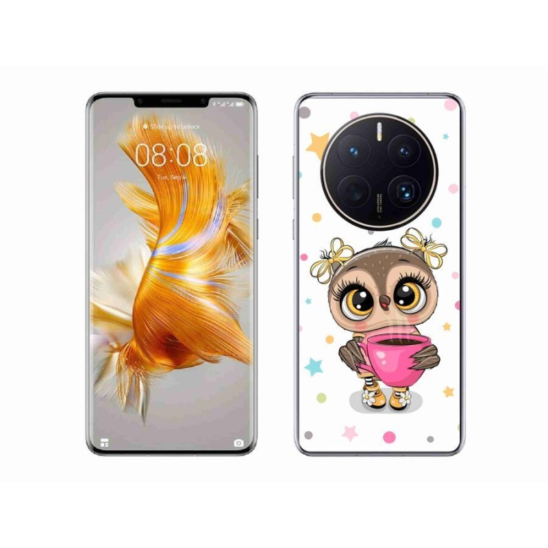 Gél borítás mmCase a Huawei Mate 50 Pro készülékhez - rajzfilm bagoly