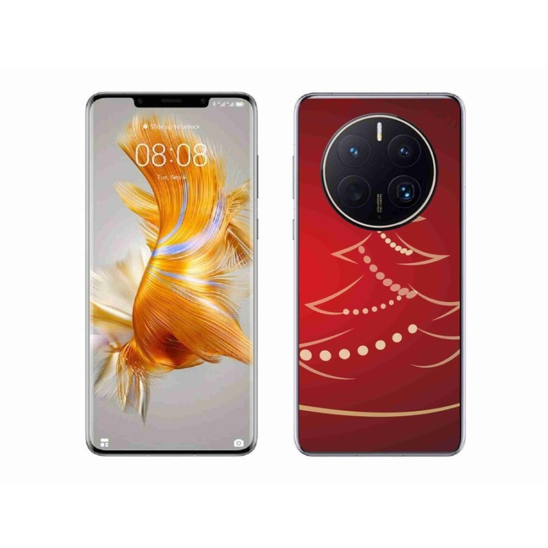 Gél borítás mmCase mobil Huawei Mate 50 Pro - karácsonyfa karikatúra