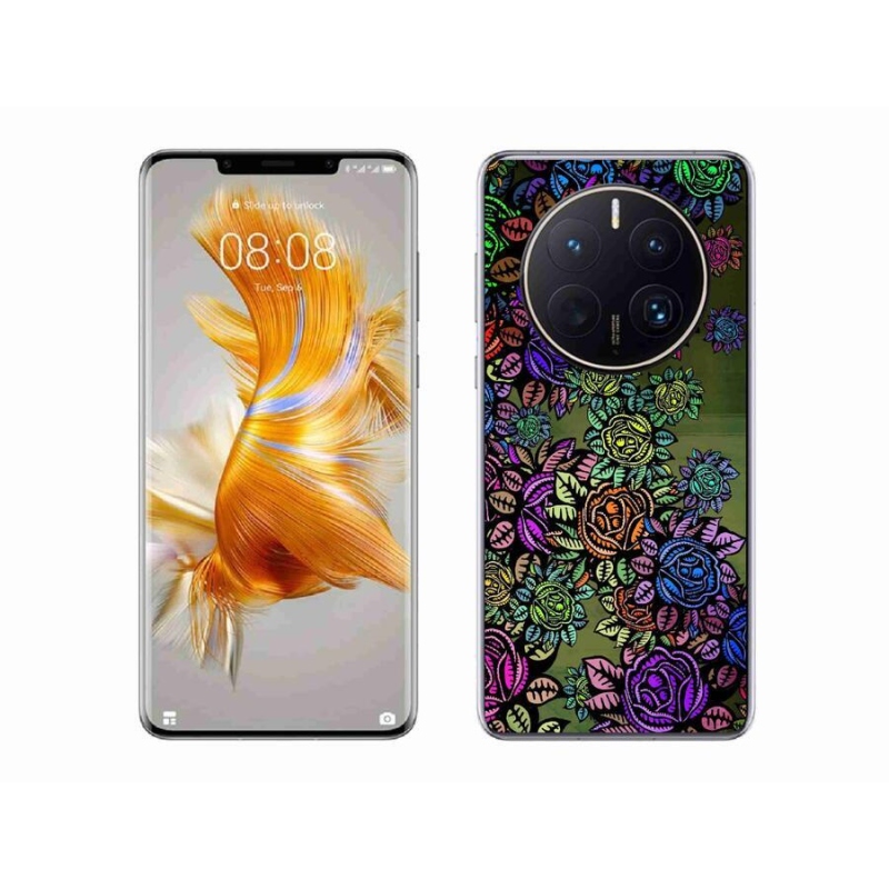 Gél borító mmCase a mobil Huawei Mate 50 Pro - virágok 6