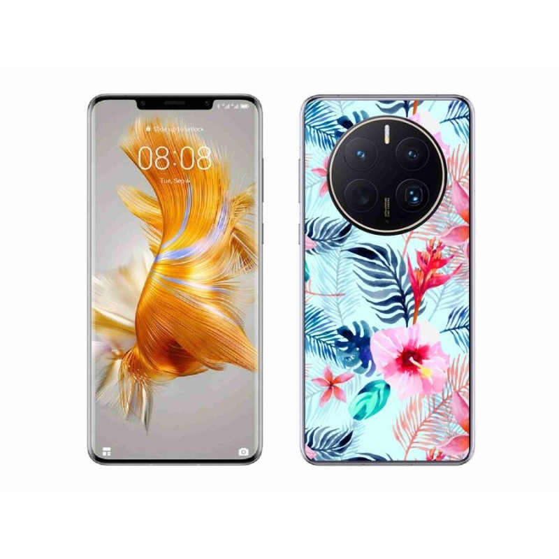 Gél borító mmCase a mobil Huawei Mate 50 Pro - virágokhoz