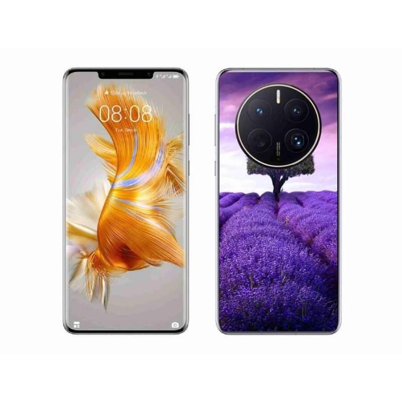 Zselés borítás mmCase a Huawei Mate 50 Pro készülékhez - levendula rét