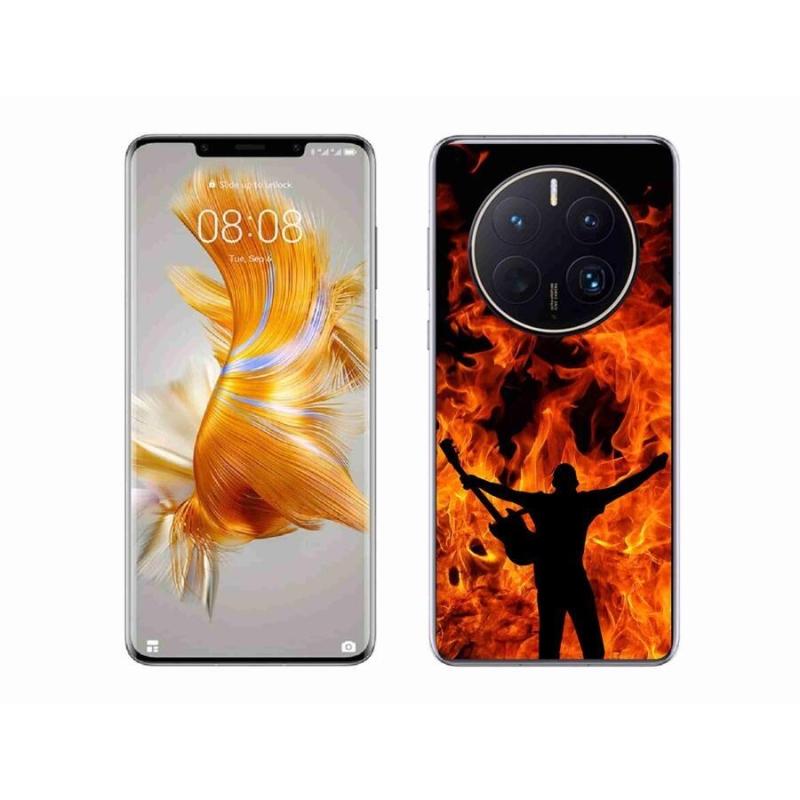 Gél borító mmCase mobil Huawei Mate 50 Pro - zenész és tűz
