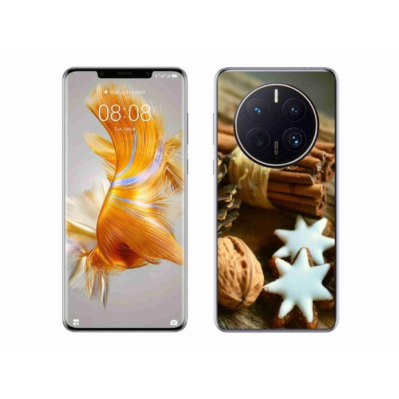 Gél borítás mmCase a Huawei Mate 50 Pro számára - fahéj és mézeskalács